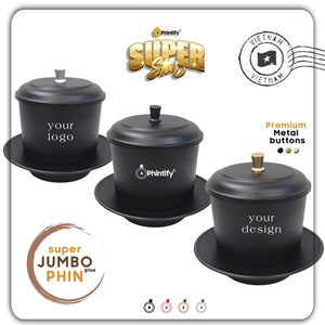 Super Jumbo Aluminum Phin: Vietnamese Coffee Filter, Free Laser Engraving