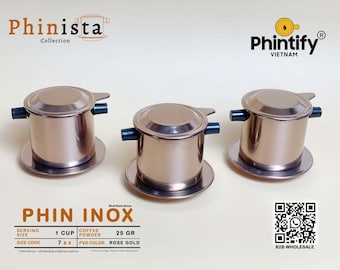Phinista Collection - Phin Inox - Rose Gold PVD Color - Size 7