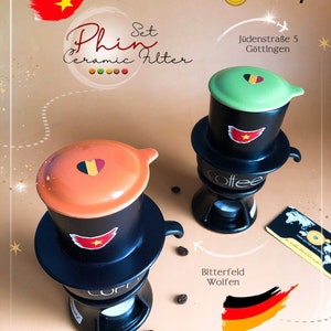 Handcrafted high grade ceramic Phin filter - Free laser engraving