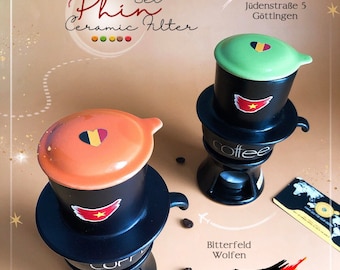 Handcrafted high grade ceramic Phin filter - Free laser engraving