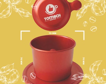 Anodized Aluminum Vietnamese Coffee Filter – Personalized Laser Engraved