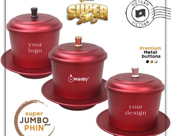 Super Jumbo Aluminum Phin: Vietnamese Coffee Filter, Free Laser Engraving