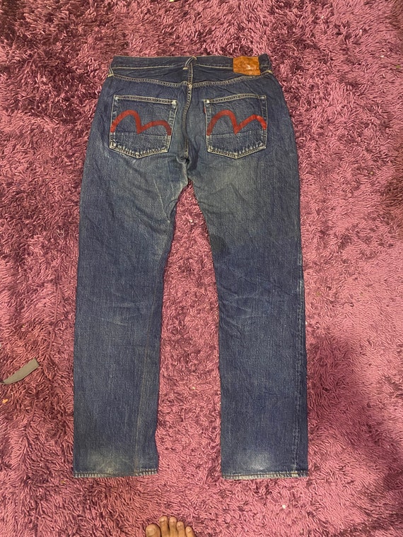 Vintage Evisu Special Red Gull Japan Selvedge Den… - image 2