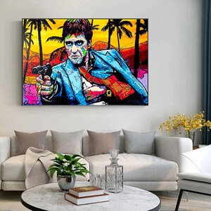 High Quality Scarface Canvas Perfect Size Scarface Graffiti | Etsy