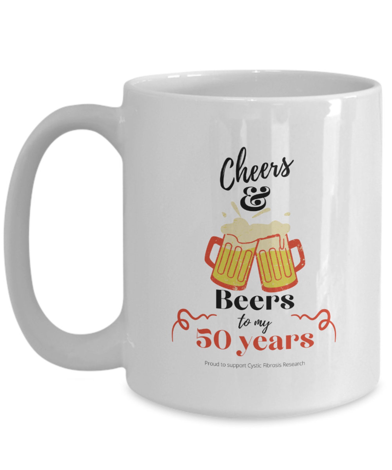Custom coffee mug 50th birthday beers for my years Etsy