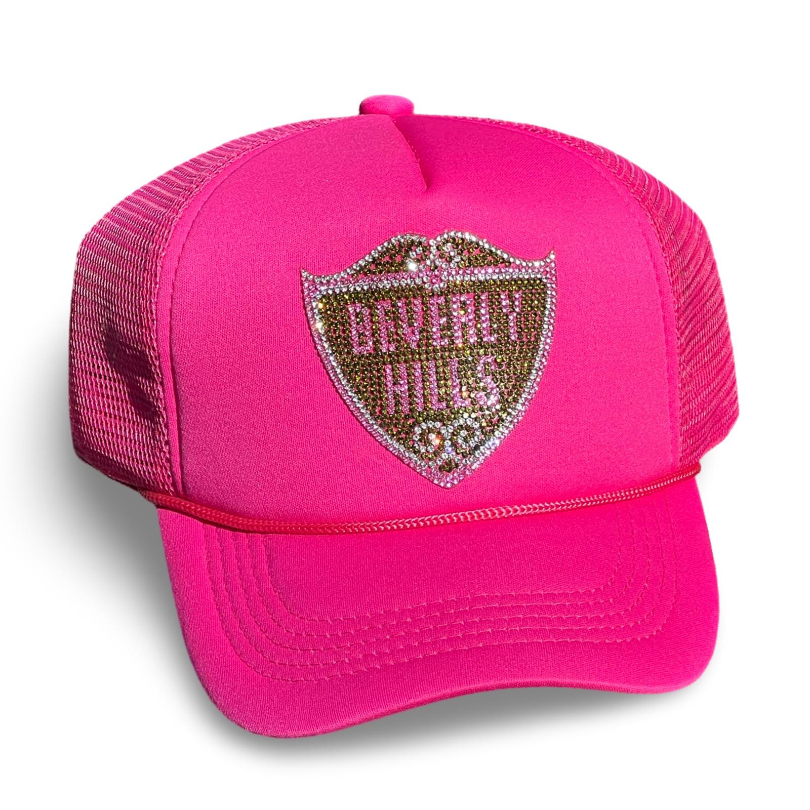 Beverly Hills Baddie Trucker Hat Beverly Hills Trucker Hat, Adjustable Snapback, Beach Pool  main image 3