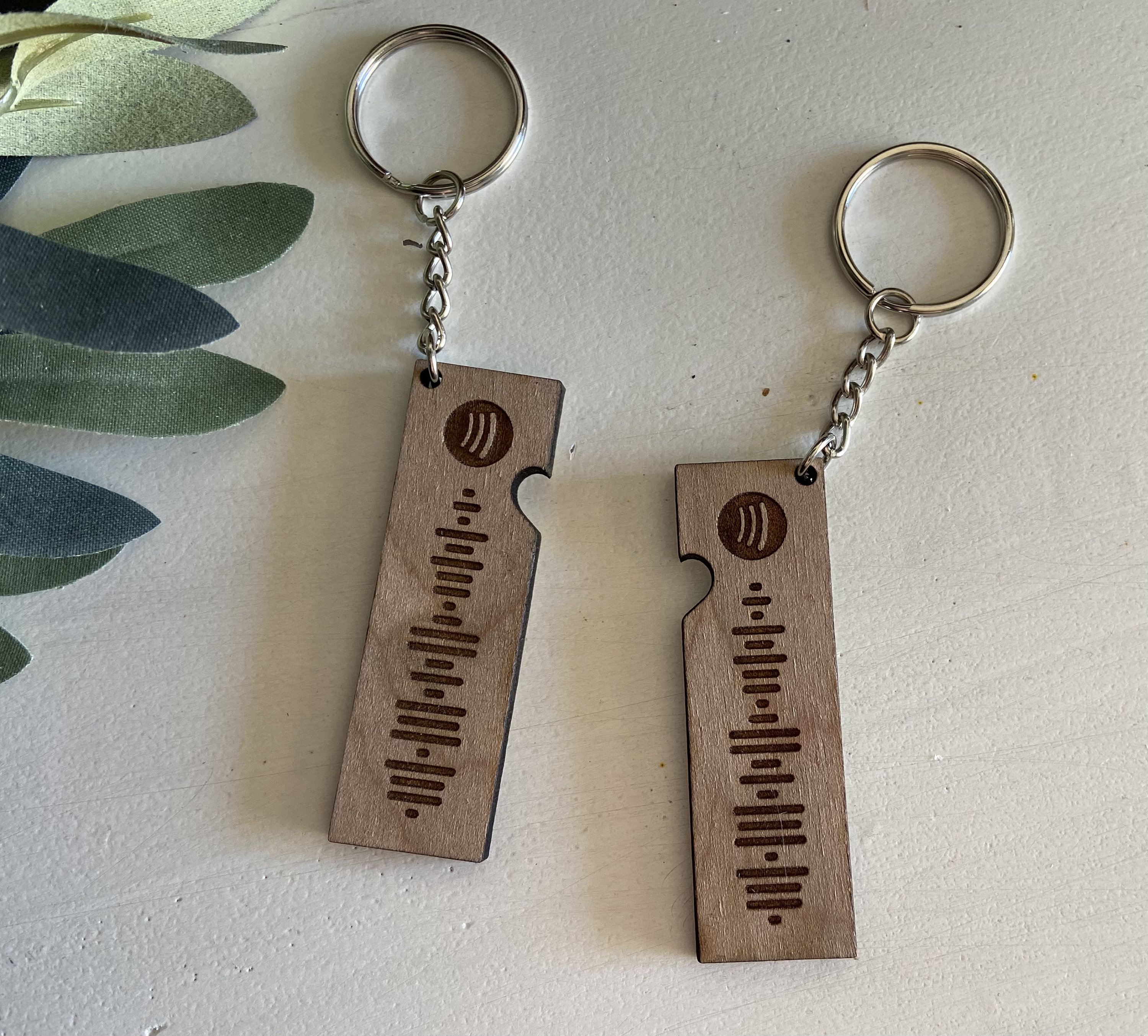 Spotify Code Couples Keychains Wooden Keychains Laser | Etsy