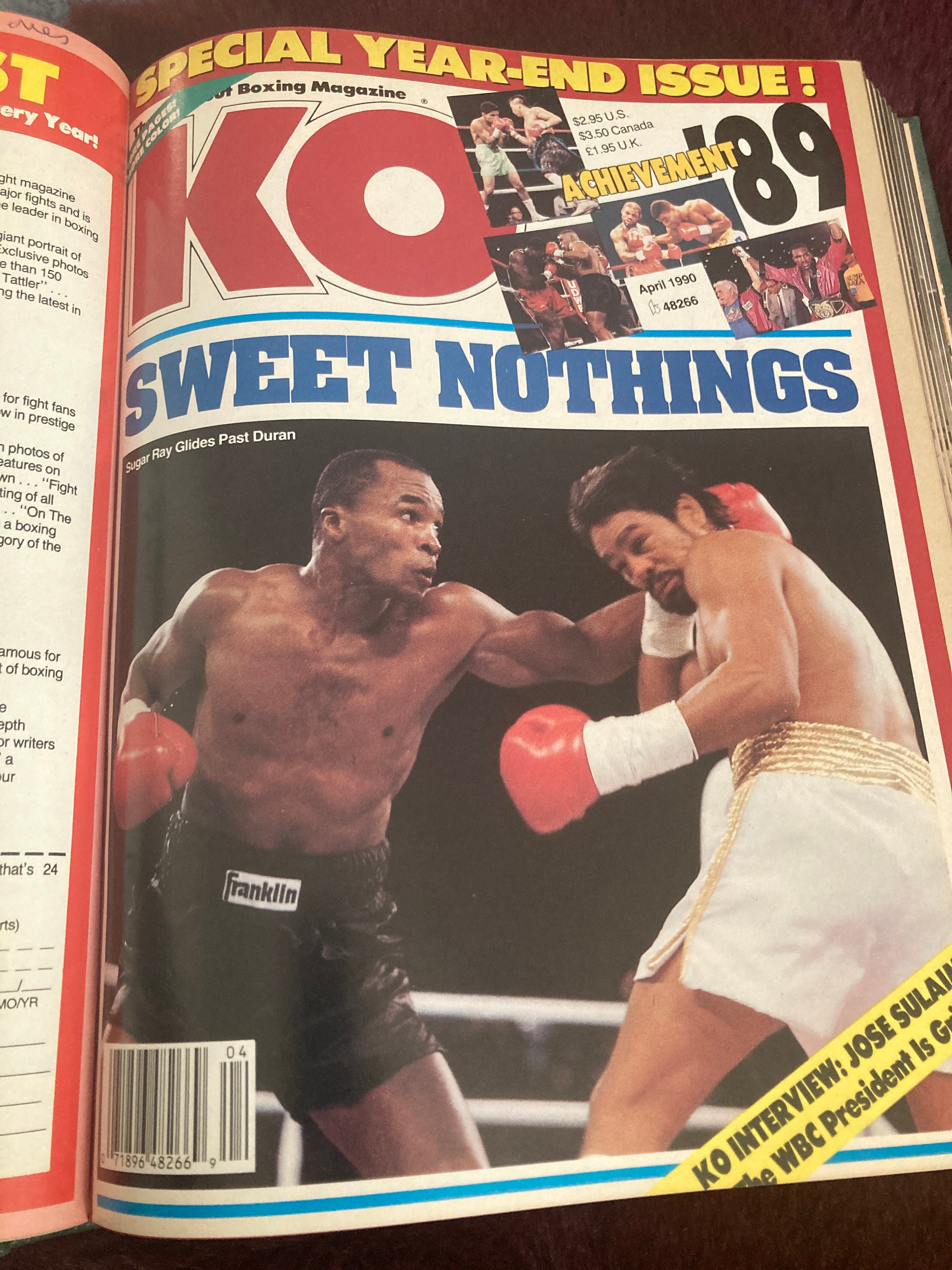 Vintage Boxing KO Magazine April 1990 Etsy