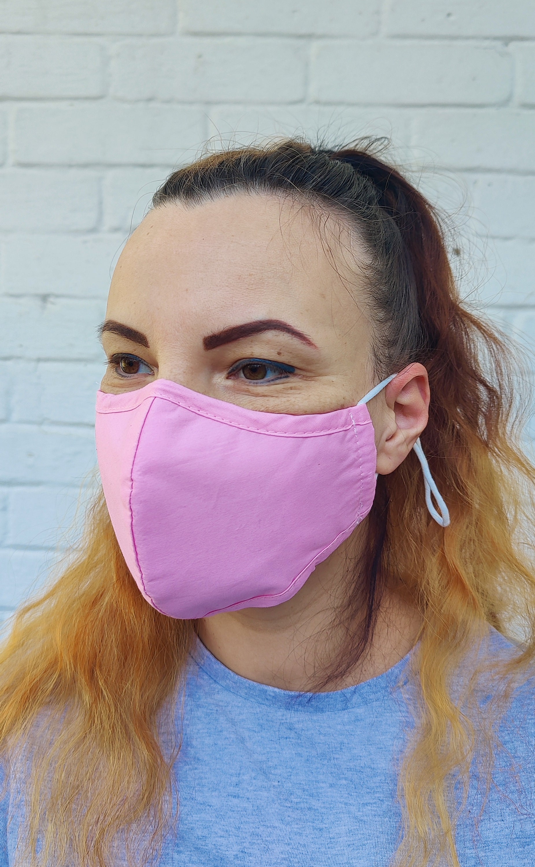 PINK FACE MASK Breathable Mask Lightweight Ladies Face Etsy