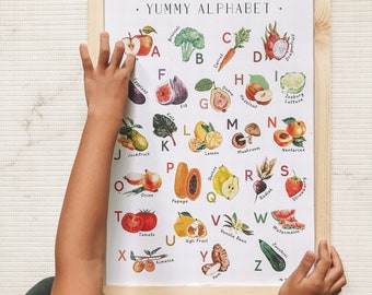 Yummy Alphabet Print - Educational Print