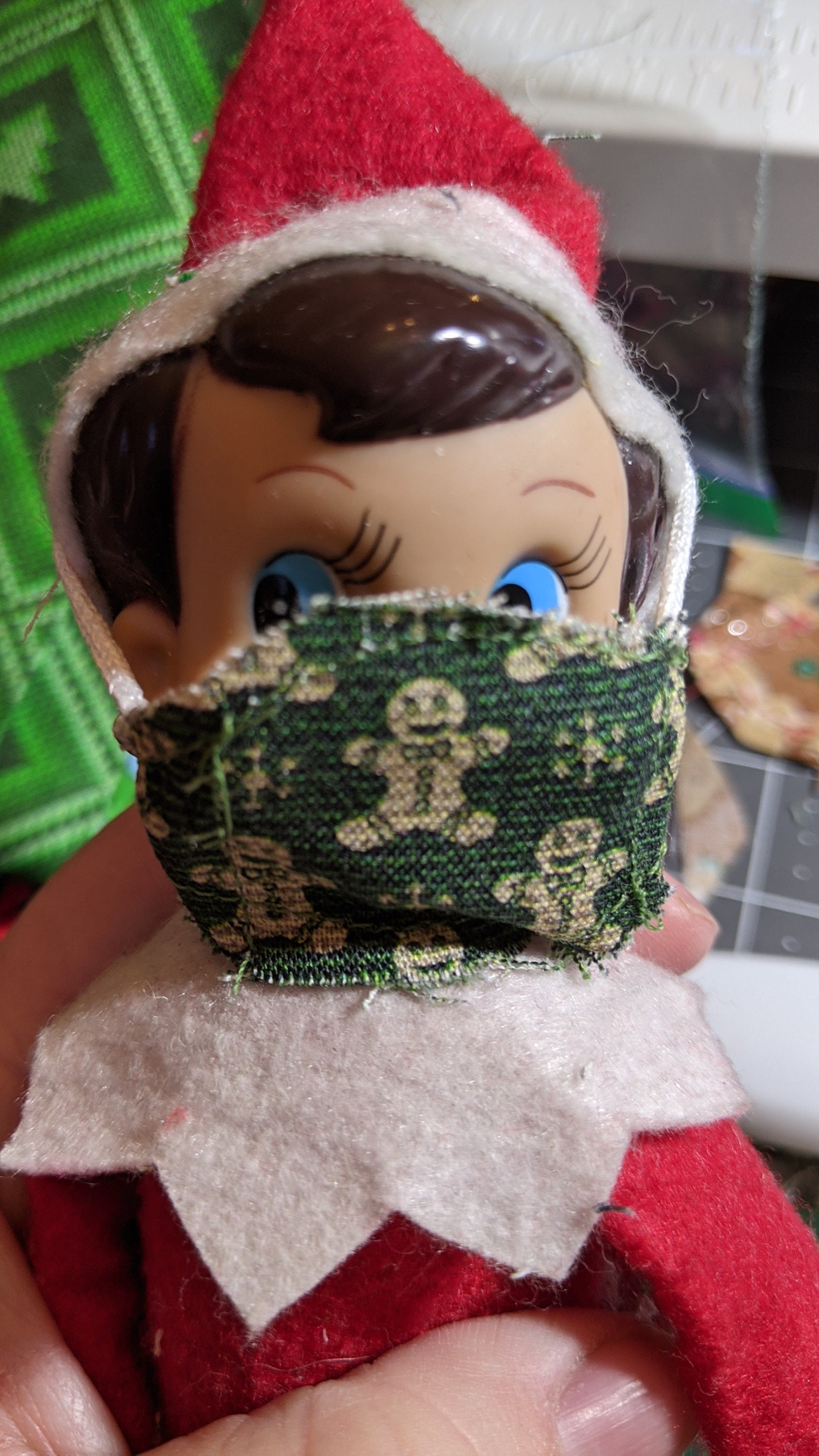 ELF MASK Holiday Elf on the Shelf MiniMask Melissa Eve Etsy