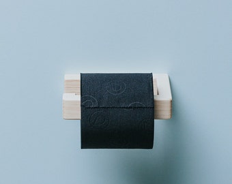 Porta carta igienica in legno stile classico per carta wc facile da riporre / pino / 14,5x10cm