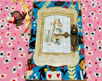 Alice in Wonderland Junk Journal With Drawers