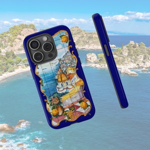 Telefoonhoesje in keramiektegelstijl in Positano