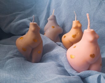 Body shaped candle, plus size woman candle, goddess candle, woman's torso candle, body positive candle, curvy sculpture