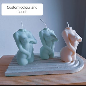 Scented soy wax candle, shaped candle, body candle, naked candle, curvy goddess, curvy candle, home decor, naked figure, lady candle