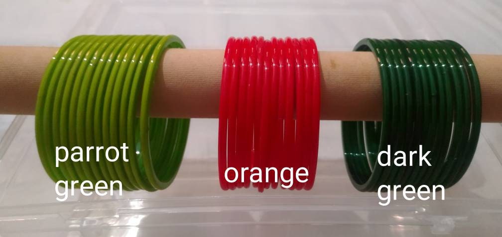 12 pieces Plain Glass Bangles 1 Dozen Glass Bangles Wedding