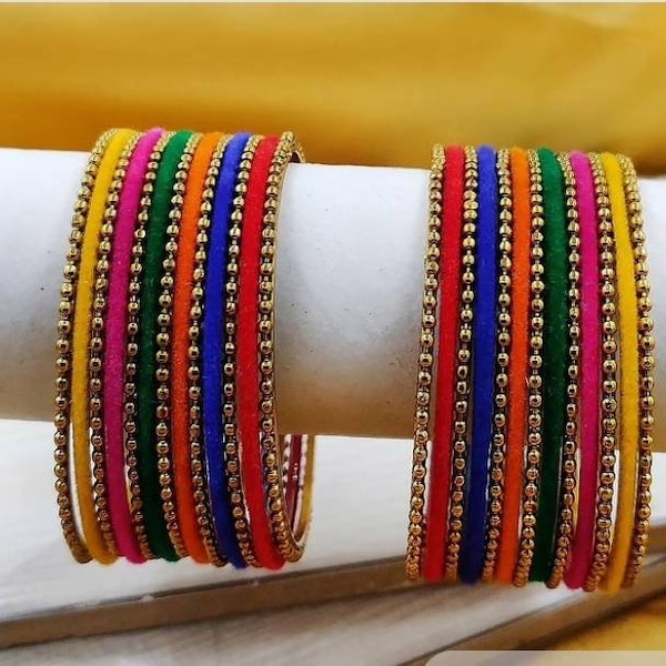 2.10,2.12,2.14,3 sizes bangles available - 26  Multicolour bangles  - wedding bangles - bridal bangles - Indian bangles - handmade bangles