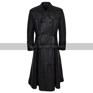 Men's Full Length Leather Duster Coat Real Cow Leather - Etsy UK