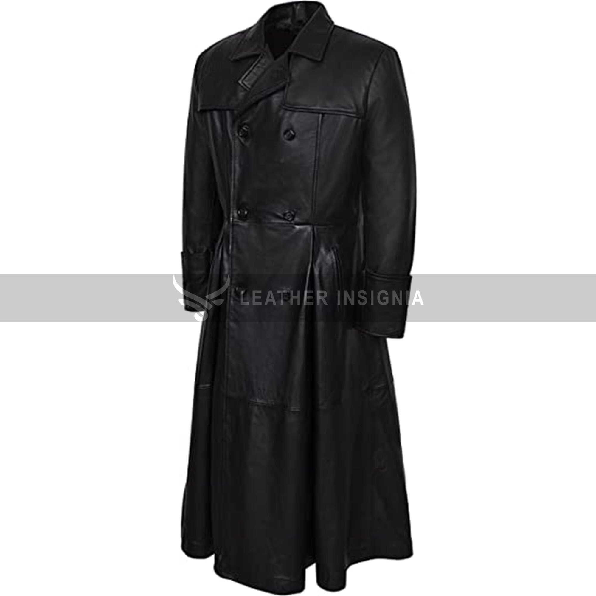 Men's Full Length Leather Duster Coat Real Cow Leather - Etsy UK