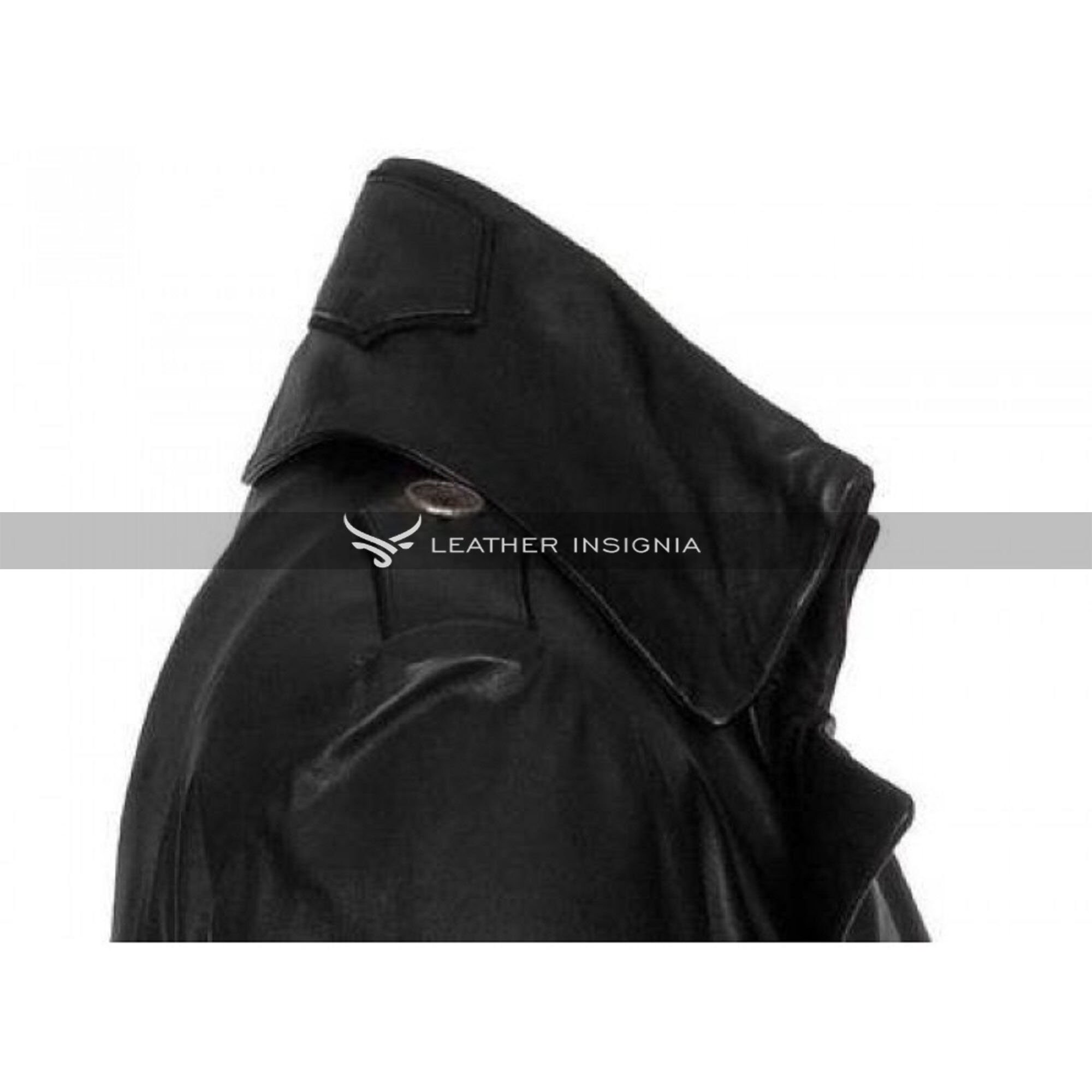 Men's Leather Gothic Coat Genuine Cow Leather Long Coat Etsy UK