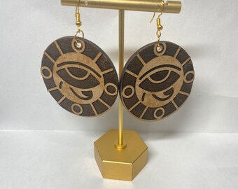 Wooden, Laser Cut, Earrings