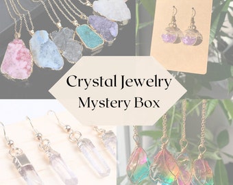 Mystery Crystal Jewelry Box - Very High Quality Raw Gemstones - Perfect Holiday Gift