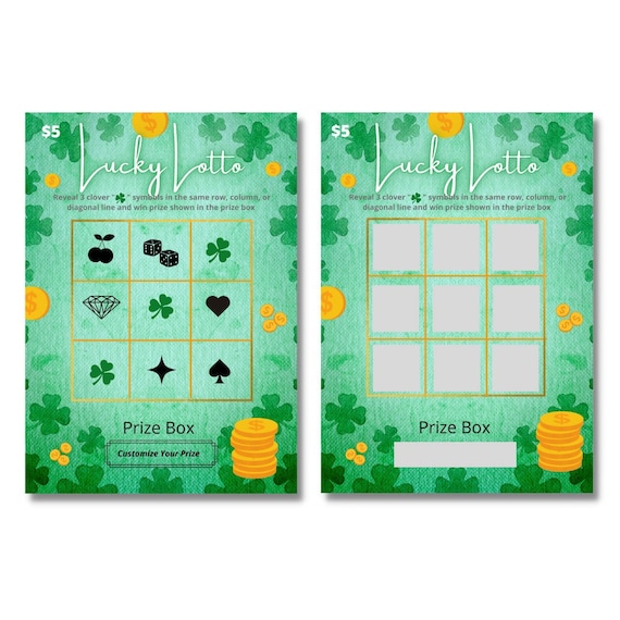 Custom Lottery Ticket Scratch off Card Perfect for Couples Etsy