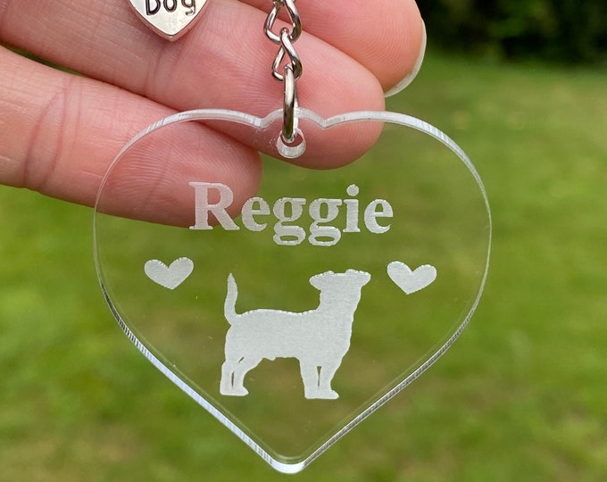 Dog Keyring Personalised, Gift for Dog Lover, Custom Dog Keyring, Custom Pet Gift, New Pet Gift, Dog Gifts For Owners, Personalised Pet Gift