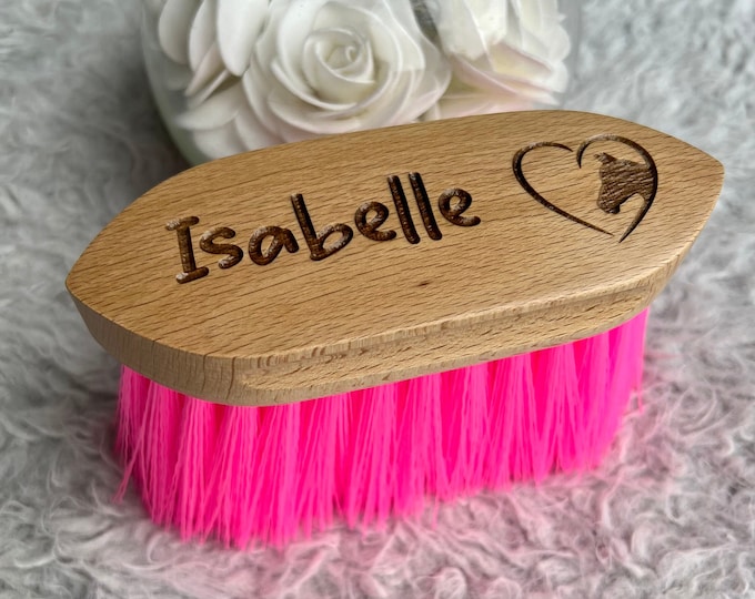 Personalised Horse Brush, Custom Small Pony Dusting Brush, Grooming Kit, Equestrian Gift, Horse Tack, Pony Lover, Horse Gift, Pony Mad Gift