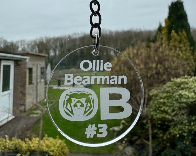 Ollie Bearman Keyring, Oliver Bearman Engraved Keychain, Gift for Formula One Fan, F1 Fan Gift, Formula 2 Driver Keychain, F1 Gift for Her