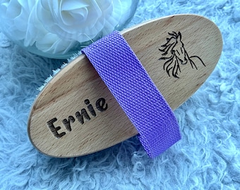 Personalised Horse Grooming Brush - Body Brush, Horse Gift, Pony Grooming Kit, Equestrian Gift, Pony Brush, Custom Horse Brush, Horse Tack