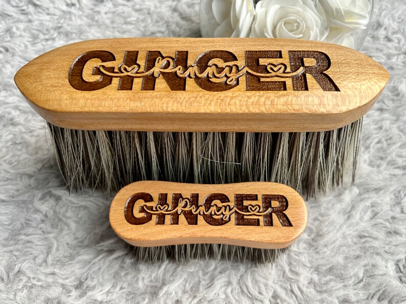 Personalised Horse Brush Set Flick & Face Brushes Etsy