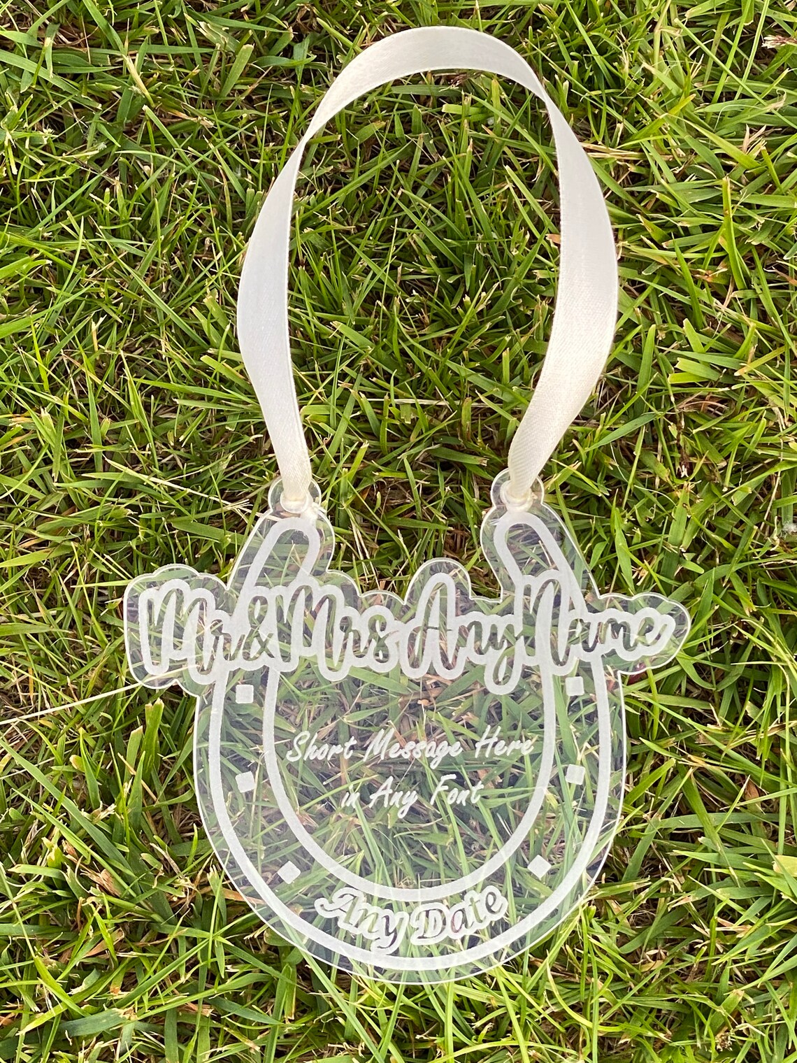 Personalised Lucky Horseshoe Wedding Gift With Custom Message Etsy UK