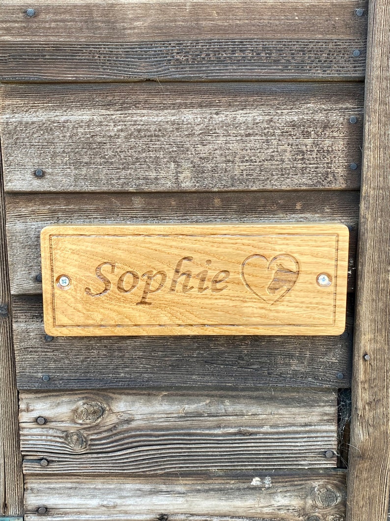 Stable Door Sign Stable Name Plate Stable Plaque Horse Name Etsy