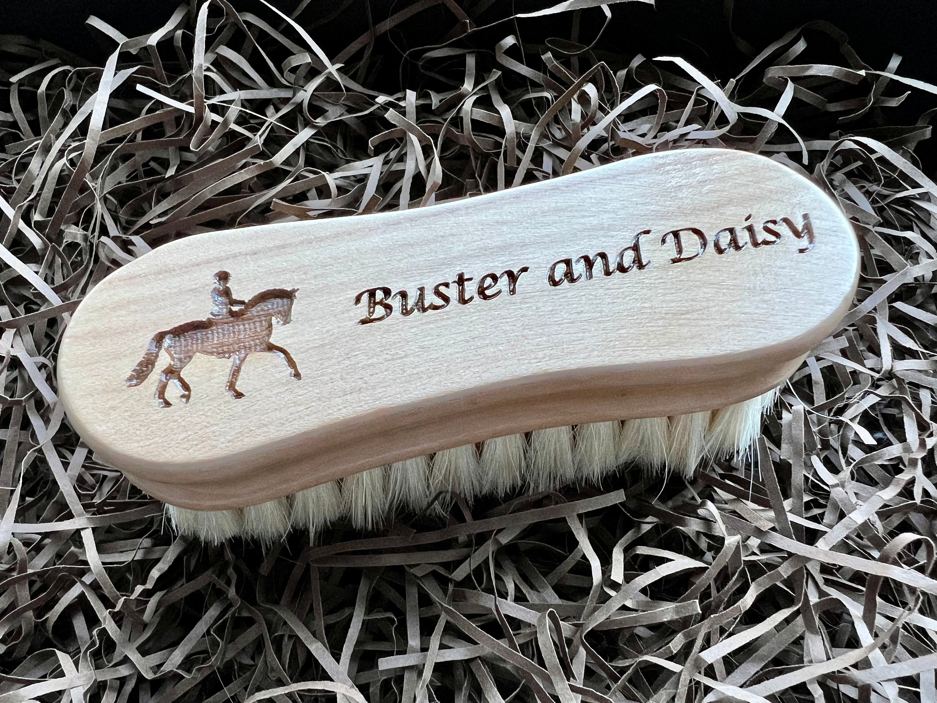 Personalised Horse Brush, Horse Face Brush, Equestrian Gift, Childrens