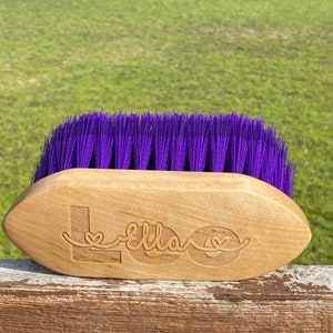 Personalised Horse Brush, Dusting Brush, Horse Gifts, Gift For Horse Lover, Horse Brush, Equestrian Gift, Horse Riding, Horse Tack. Grooming image 1