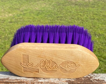 Personalised Horse Dusting Brush: Equestrian Gift