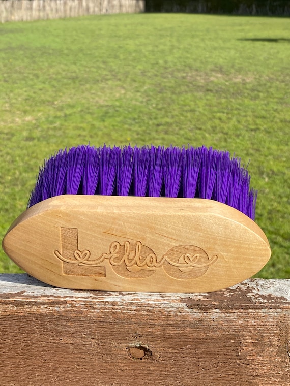 Personalised Horse & Pony Grooming Dusting Brush Horse Rider Etsy