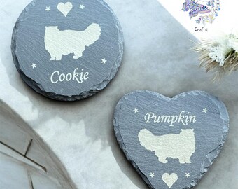 Personalised Pet Slate Coaster, Custom Pet Gift, Engraved Slate Coaster, Custom Pet Coaster, Gift for Cat Lover, For Dog Lover, Horse Gift