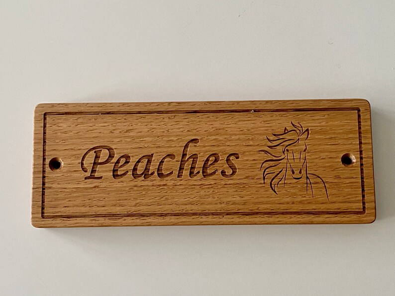 Stable Door Sign Stable Name Plate Stable Plaque Horse Name Etsy