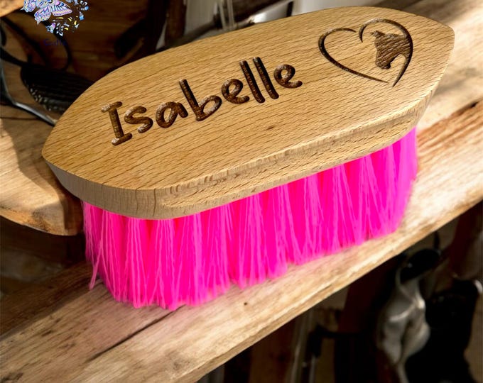 Personalised Horse Brush, Custom Small Pony Dusting Brush, Grooming Kit, Equestrian Gift, Horse Tack, Pony Lover, Horse Gift, Pony Mad Gift