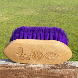 Personalised Horse Brush, Dusting Brush, Horse Gifts, Gift For Horse Lover, Horse Brush, Equestrian Gift, Horse Riding, Horse Tack. Grooming image 4