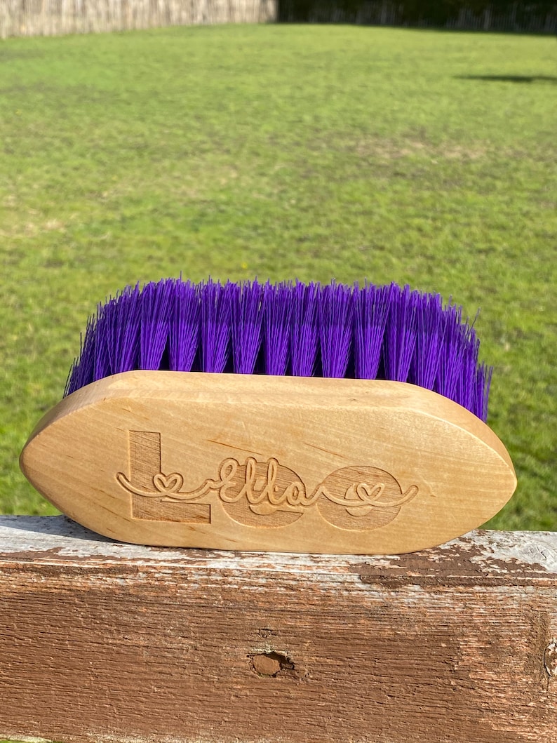 Personalised Horse Brush, Dusting Brush, Horse Gifts, Gift For Horse Lover, Horse Brush, Equestrian Gift, Horse Riding, Horse Tack. Grooming image 4