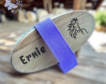 Personalised Horse Grooming Brush - Body Brush, Horse Gift, Pony Grooming Kit, Equestrian Gift, Pony Brush, Custom Horse Brush, Horse Tack
