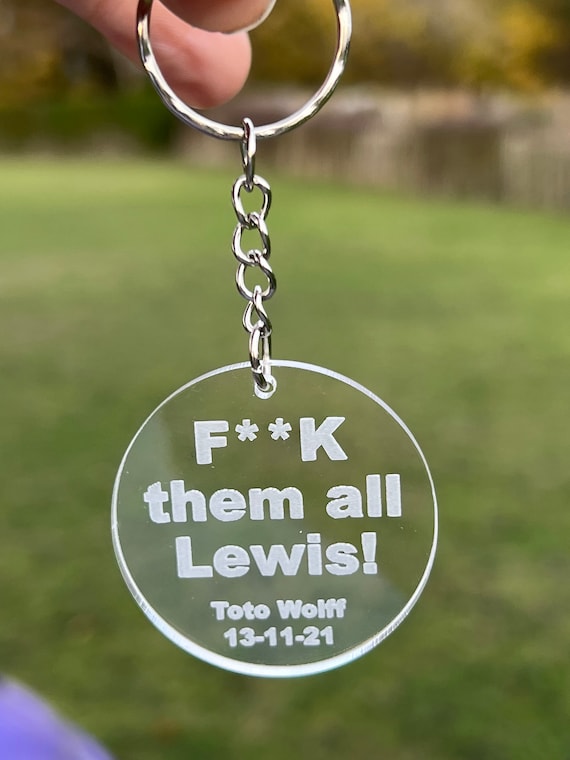 Porte-clés Lewis Hamilton, cadeau pour fan de Formule 1, porte-clé
