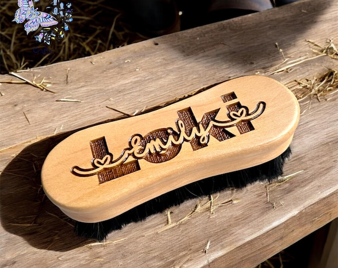 Personalised Horse & Pony Grooming Face Brush