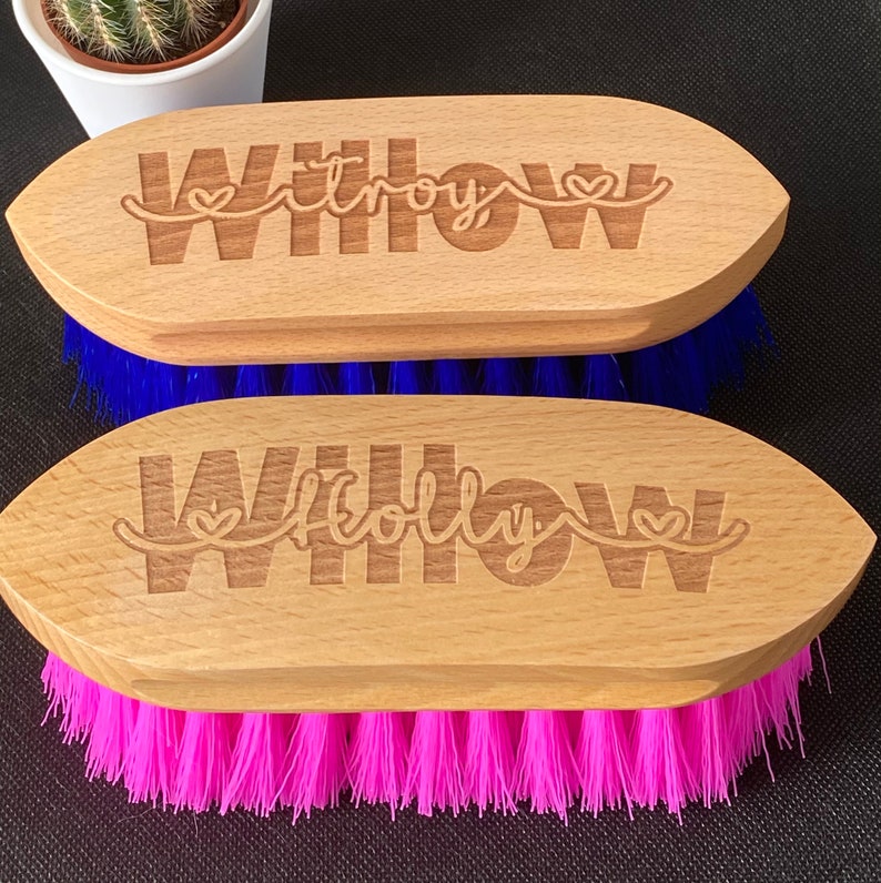Personalised Horse & Pony Grooming Dandy Brush Horse Rider Etsy