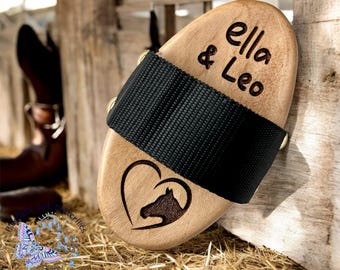 Personalised Horse & Pony Grooming Small Body Brush - Perfect for small hands