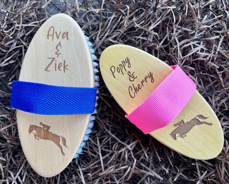 Personalised Horse Grooming Brush Body Brush Horse Gift Etsy